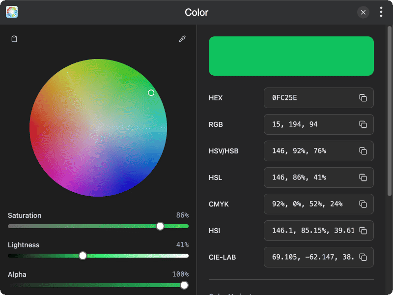 color